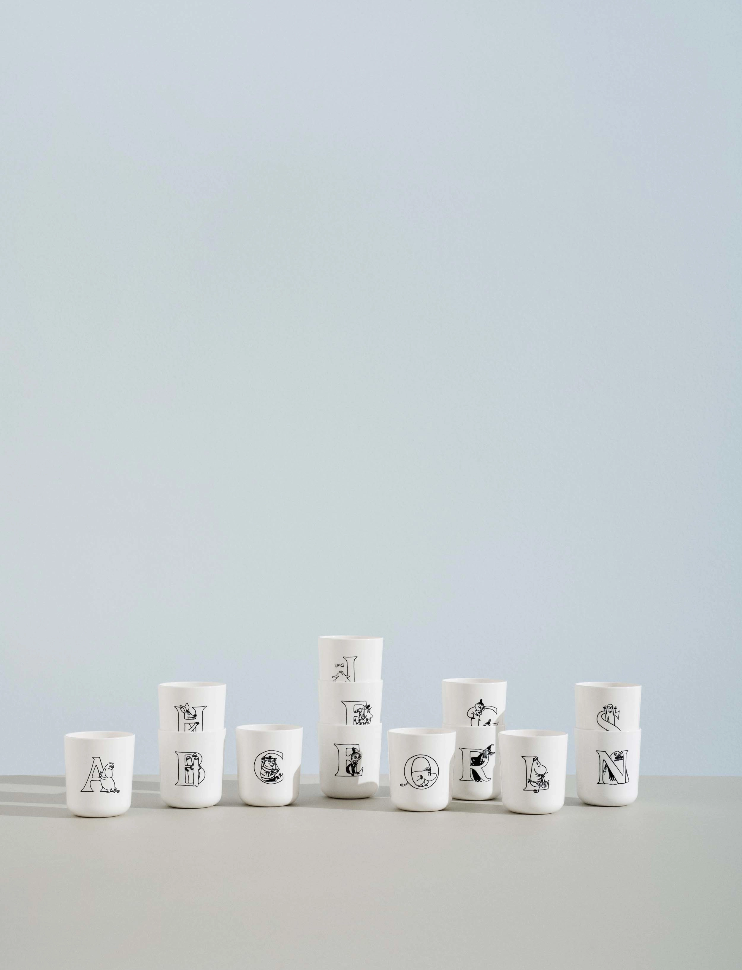 RIG-TIG Moomin Abc Kop Y 0.2 L., 20 CL, Cups & Mugs, Weiß - Espresso Cups, Kinder
