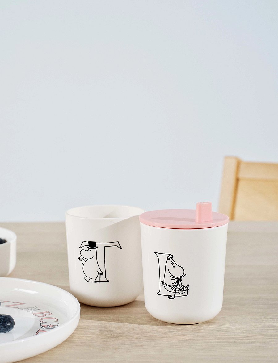 RIG-TIG - Moomin ABC dricklock till mugg Moomin salmon - madalaimad hinnad - salmon - 1