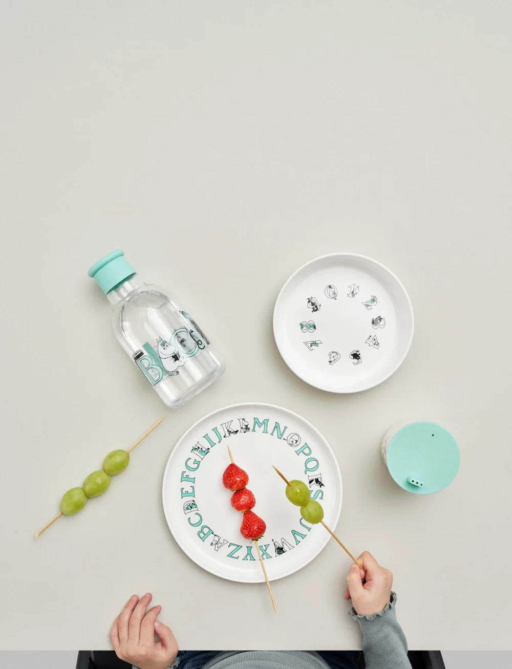 RIG-TIG - Moomin ABC dricksflaska 0.5 l. Moomin turqouise - wasserflaschen & thermosflaschen - turqouise - 2