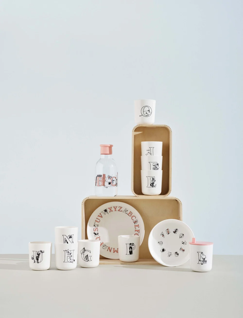 RIG-TIG - Moomin ABC dricksflaska 0.5 l. Moomin salmon - bouteilles à eau et bouteilles en verre - salmon - 3