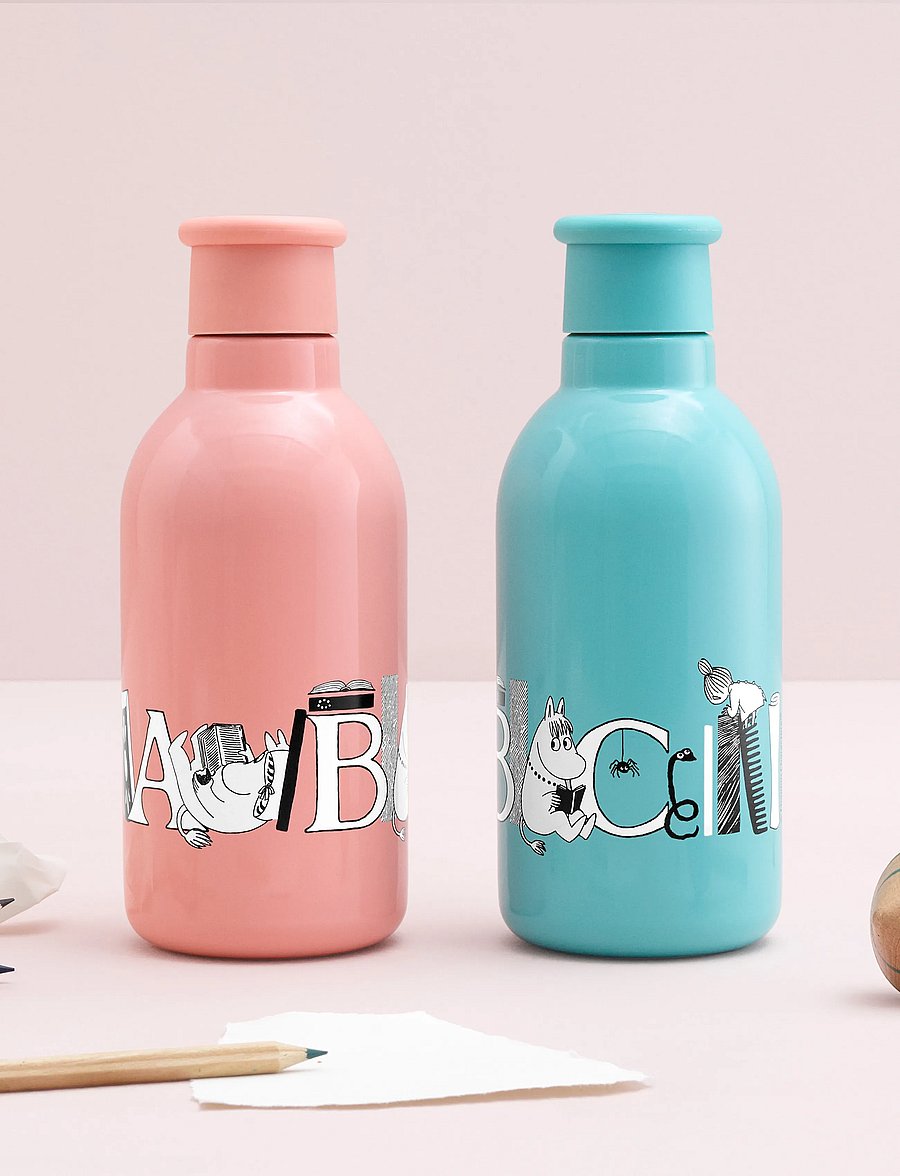 RIG-TIG - RIG-TIG Moomin ABC vacuum insulated bottle 0.5 l. Moomin turqouise - thermosflaschen - moomin turqouise - 2