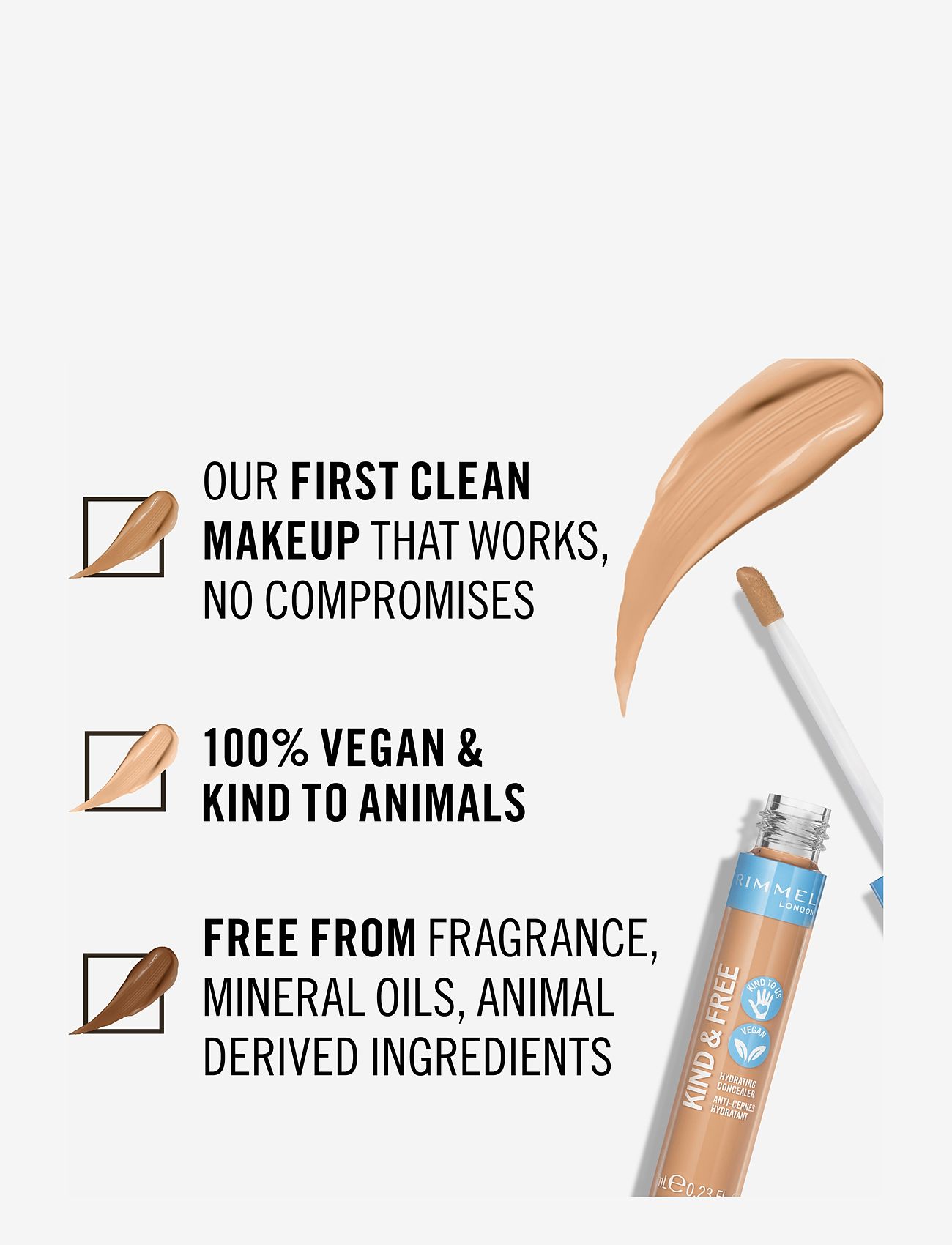 Rimmel - RIMMEL Kind & Free concealer - makeup - 20 light - 3