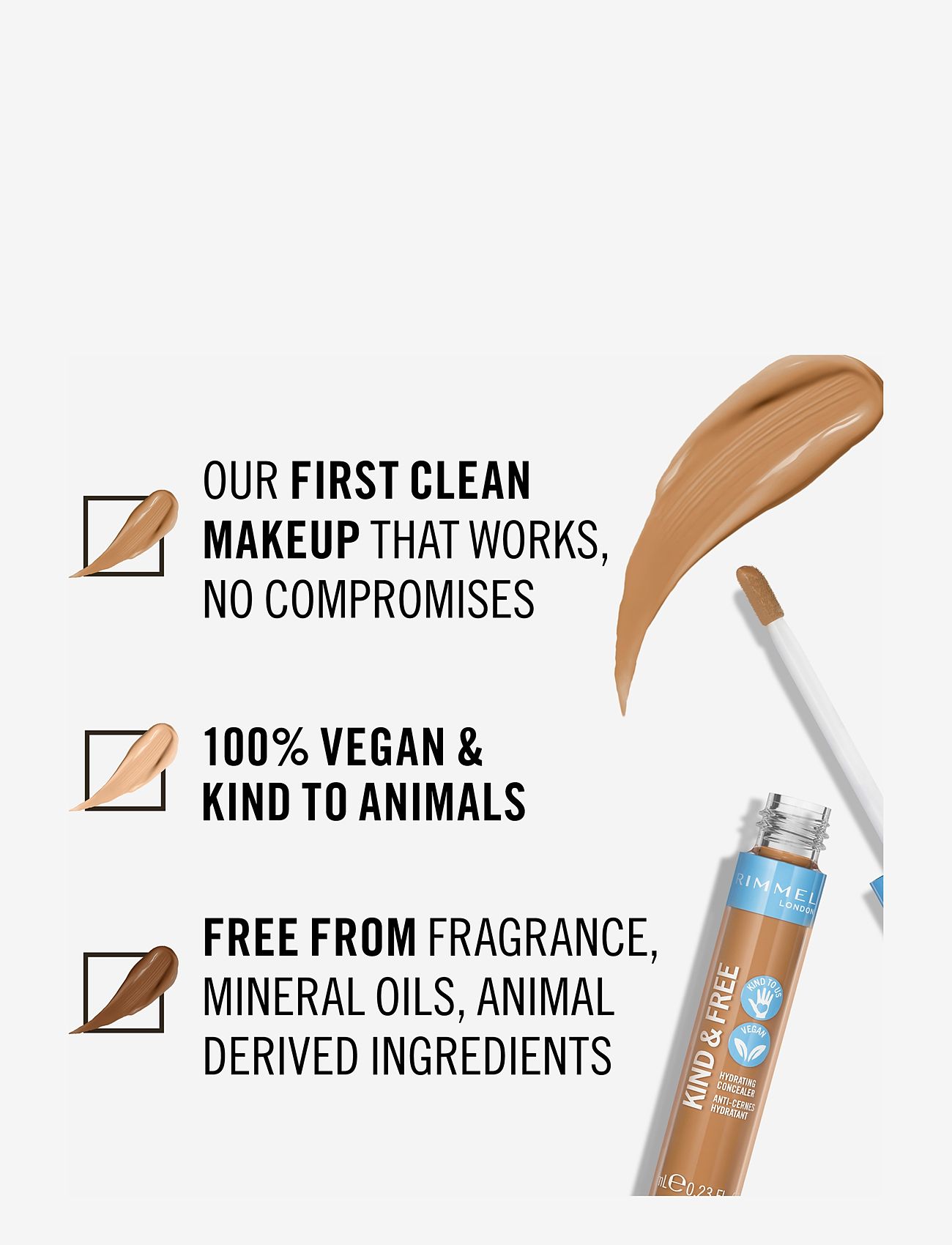 Rimmel - RIMMEL Kind & Free concealer - smink - 40 tan - 3