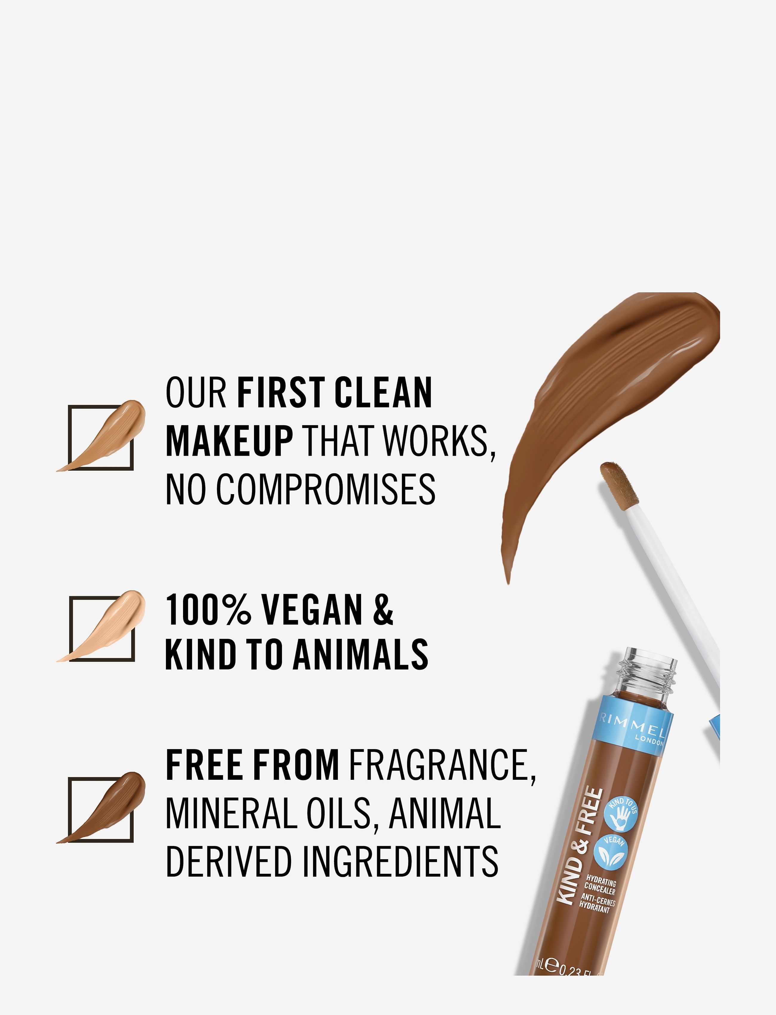 Rimmel - RIMMEL Kind & Free concealer - festtøj til outletpriser - 60 deep - 3