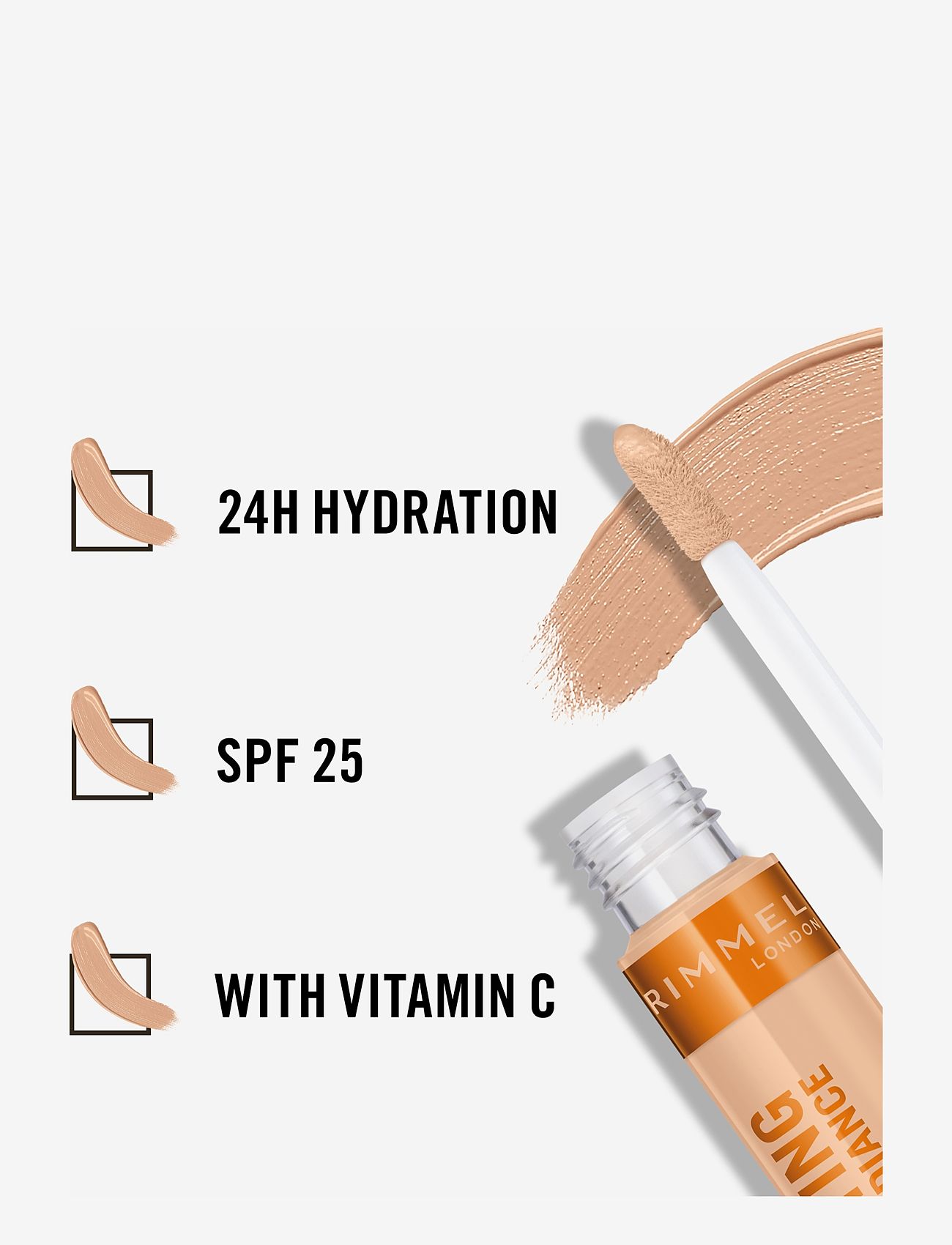 Rimmel - RIMMEL Lasting Radiance Concealer - smink - 030 classic beige - 3