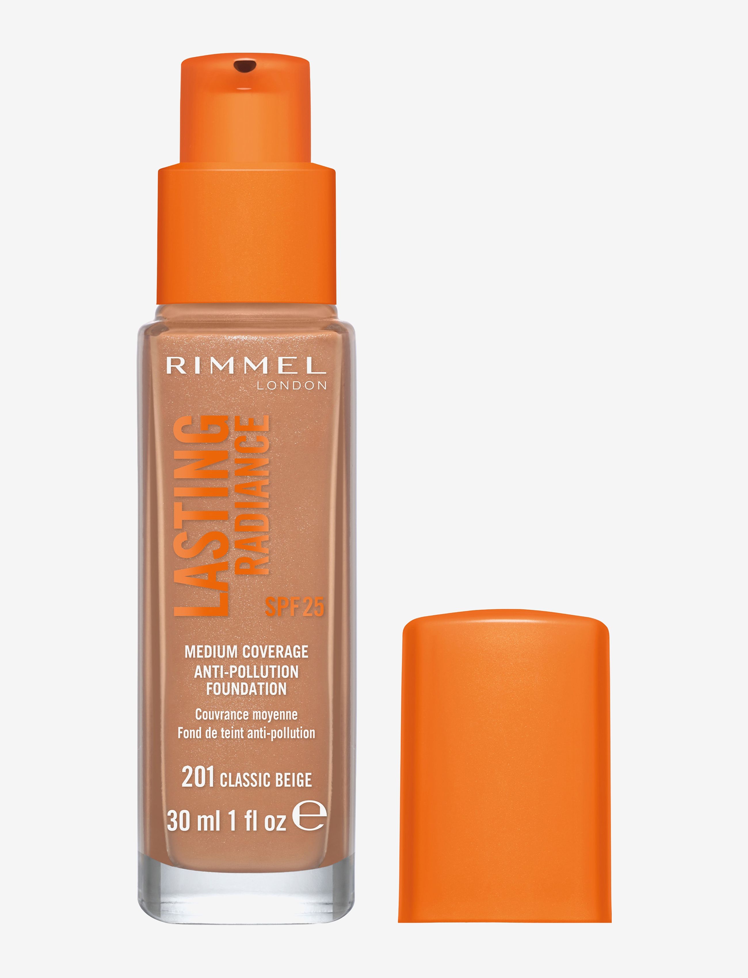 Rimmel RIMMEL Lasting Radiance Foundation - Visa allt - 201 CLASSIC BEIGE / natural