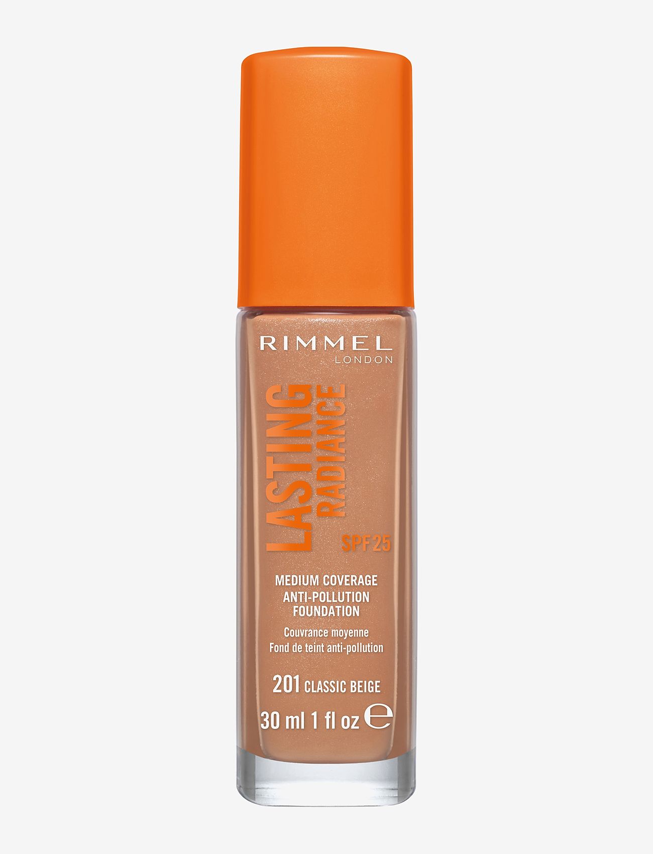 Rimmel - RIMMEL Lasting Radiance Foundation - smink - 201 classic beige - 1
