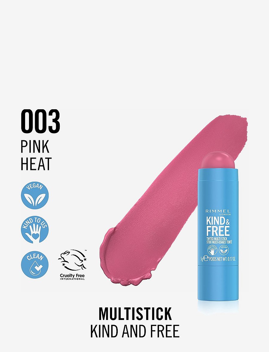 Rimmel - K&F Multi Stick - läppbalsam - 003 pink heat - 1
