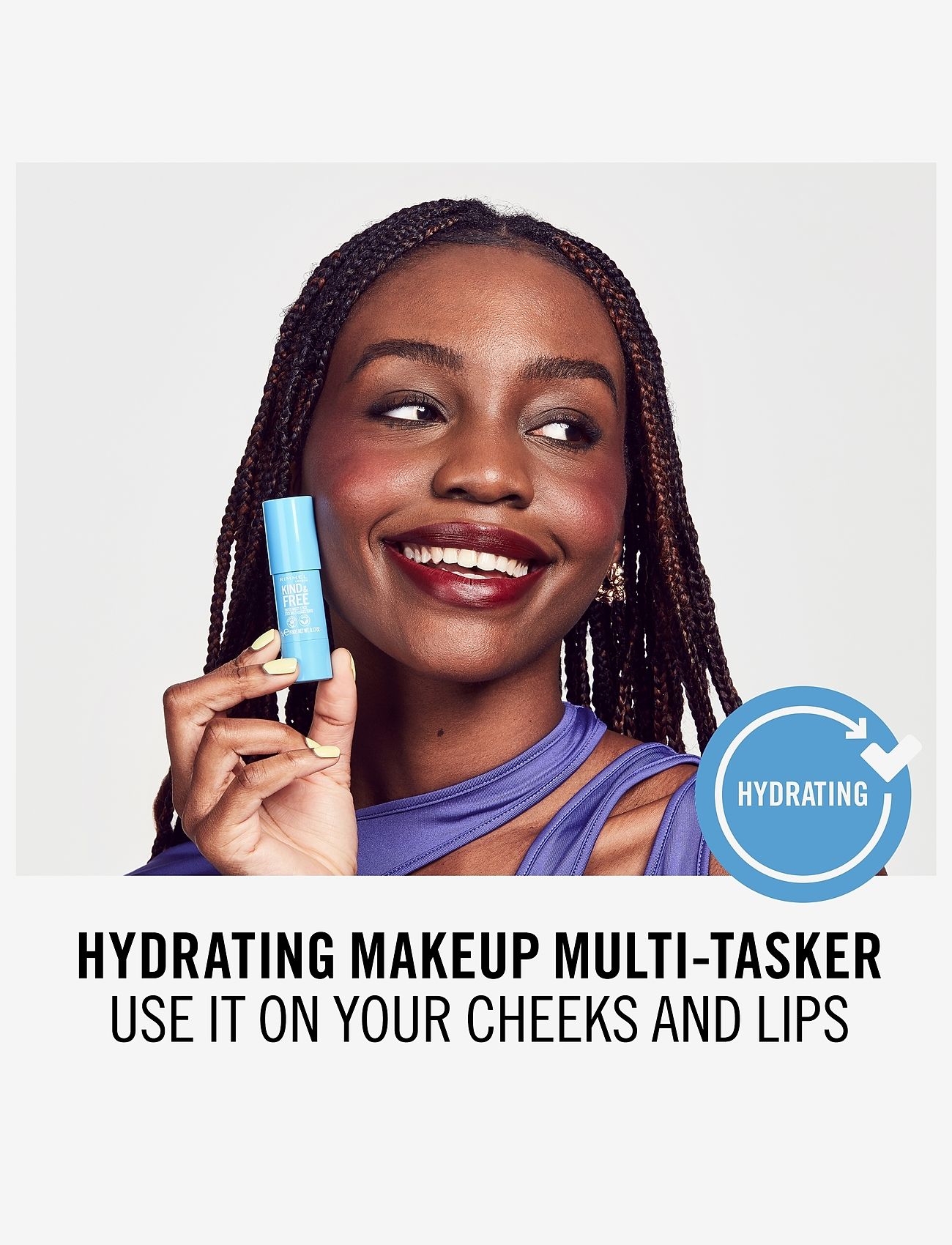 Rimmel - K&F Multi Stick - læbepomade - 005 berry sweet - 4