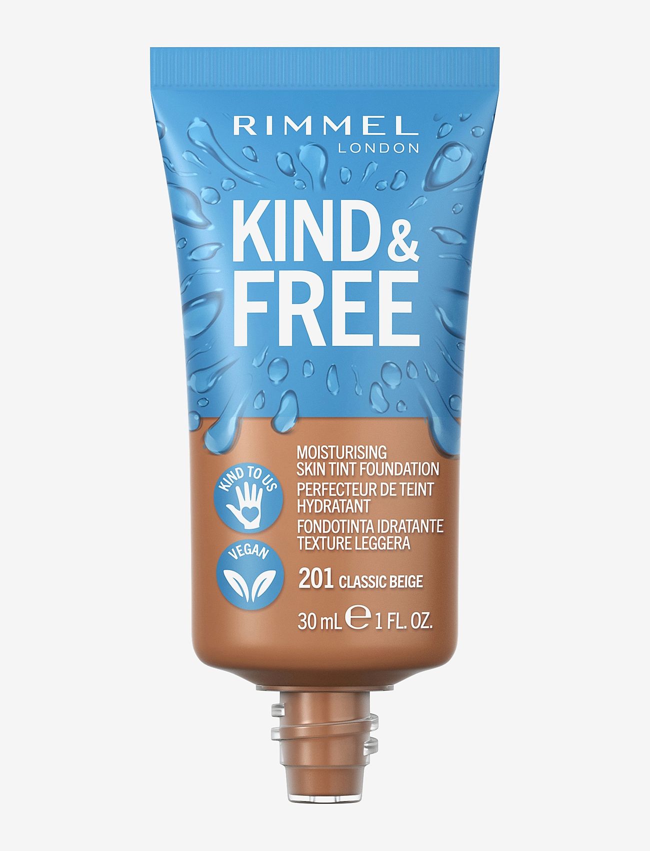 Rimmel - RIMMEL Kind&Free skin tint - smink - 201 classic beige - 1