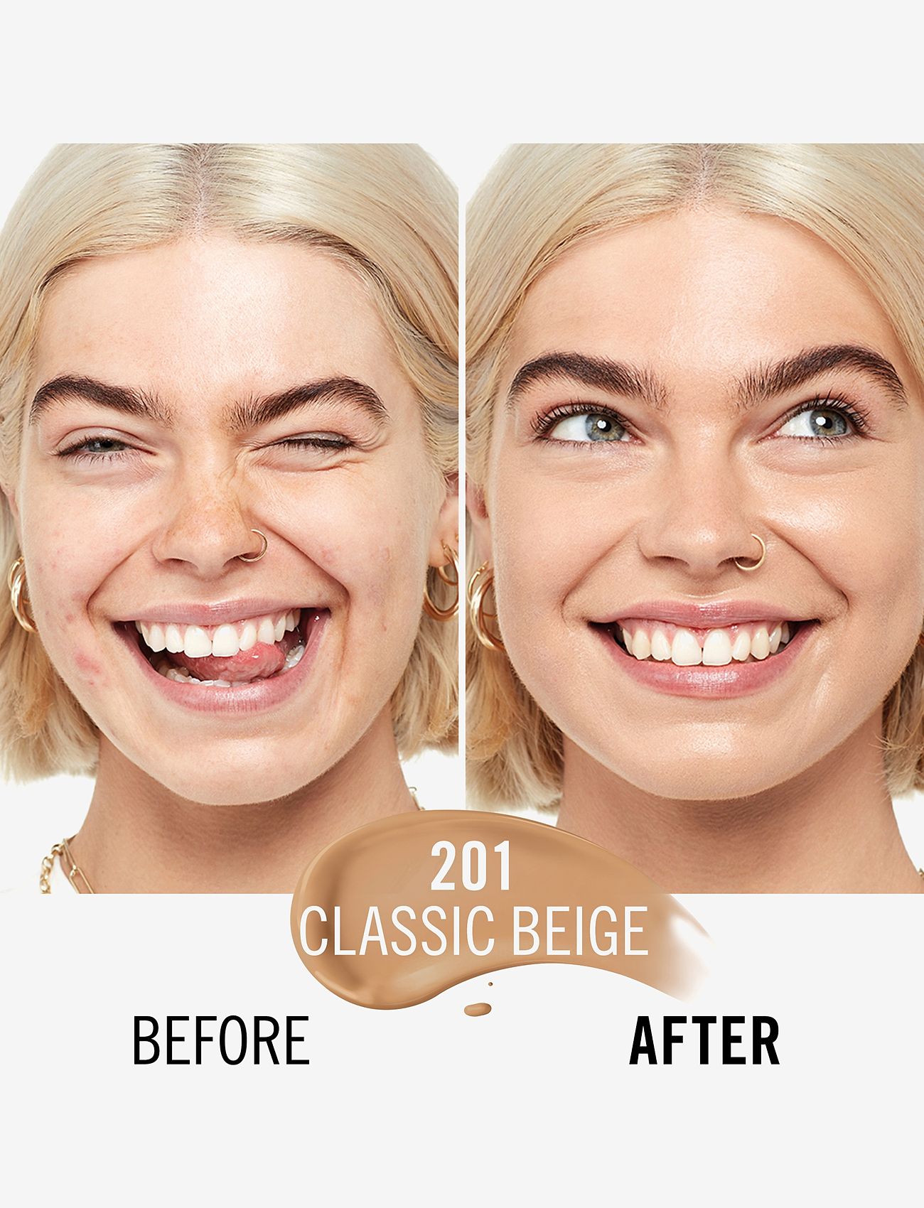 Rimmel - RIMMEL Kind&Free skin tint - smink - 201 classic beige - 4