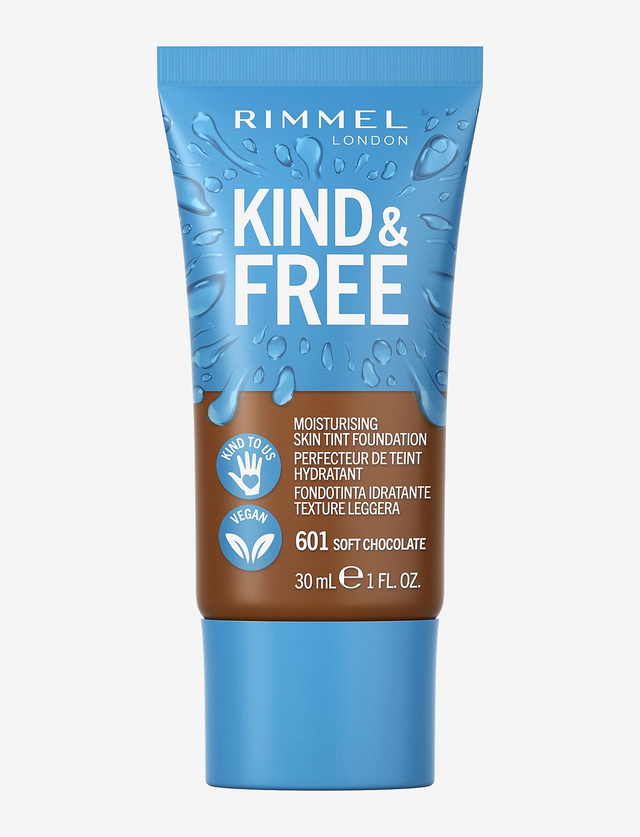 Rimmel - RIMMEL Kind&Free skin tint - festkläder till outletpriser - soft chocolate - 0