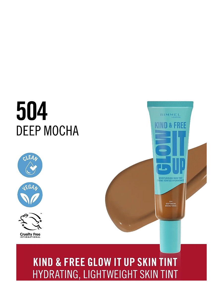 Rimmel - Kind&Free skin tint Deep Mocha 504 30.00 ML - makeup - deep mocha 504 - 1