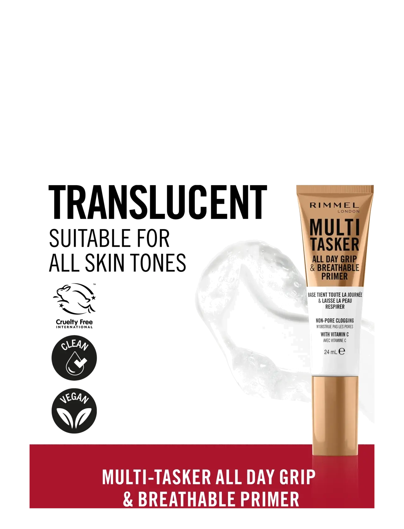 Rimmel - Multi Tasker All day grip clear primer 24.00 ML - all day grip clear primer - 1