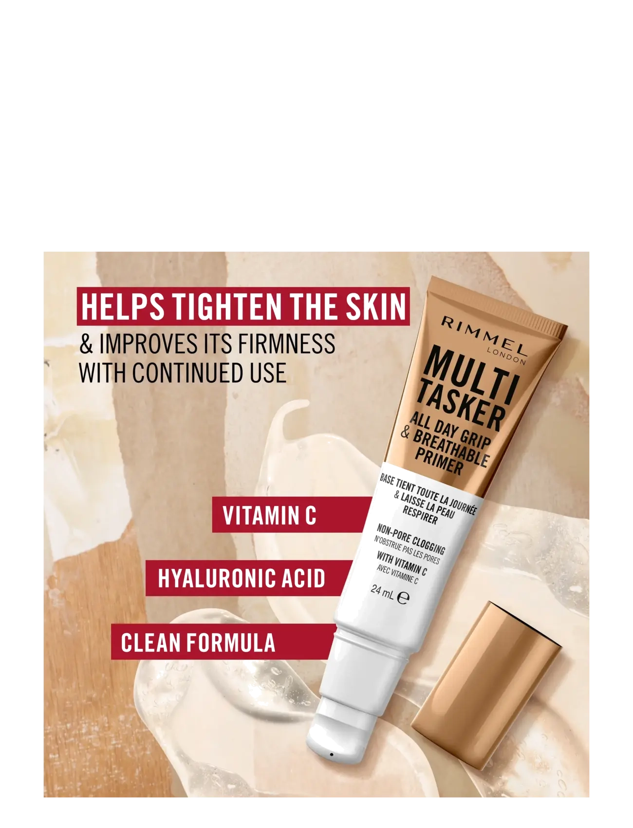Rimmel - Multi Tasker All day grip clear primer 24.00 ML - all day grip clear primer - 4