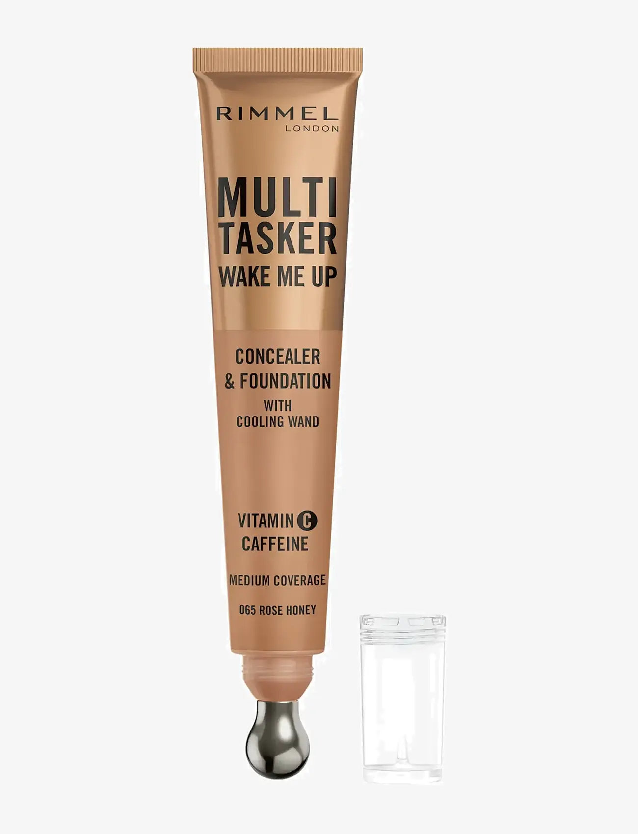 Rimmel - Multi Tasker Wake Me Up Concealer & Foundation Rose Honey 065 20.0 ML - makeup - concealer foundation rose honey 065 - 0