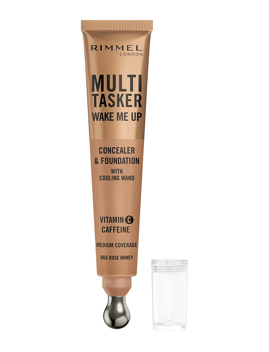 Rimmel - Multi Tasker Wake Me Up Concealer & Foundation Rose Honey 065 20.0 ML - smink - concealer foundation rose honey 065 - 0