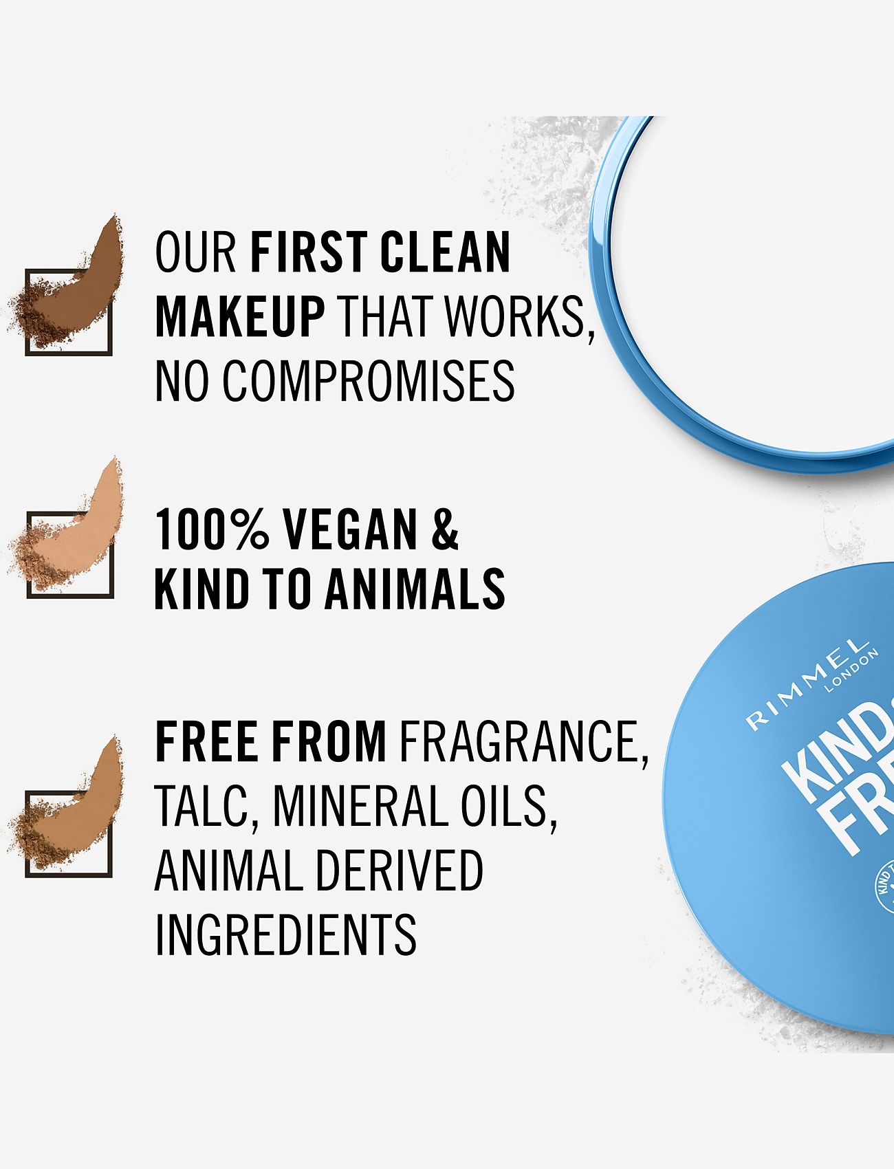 Rimmel - RIMMEL Kind &Free pressed powder - smink - 1 translucent - 3