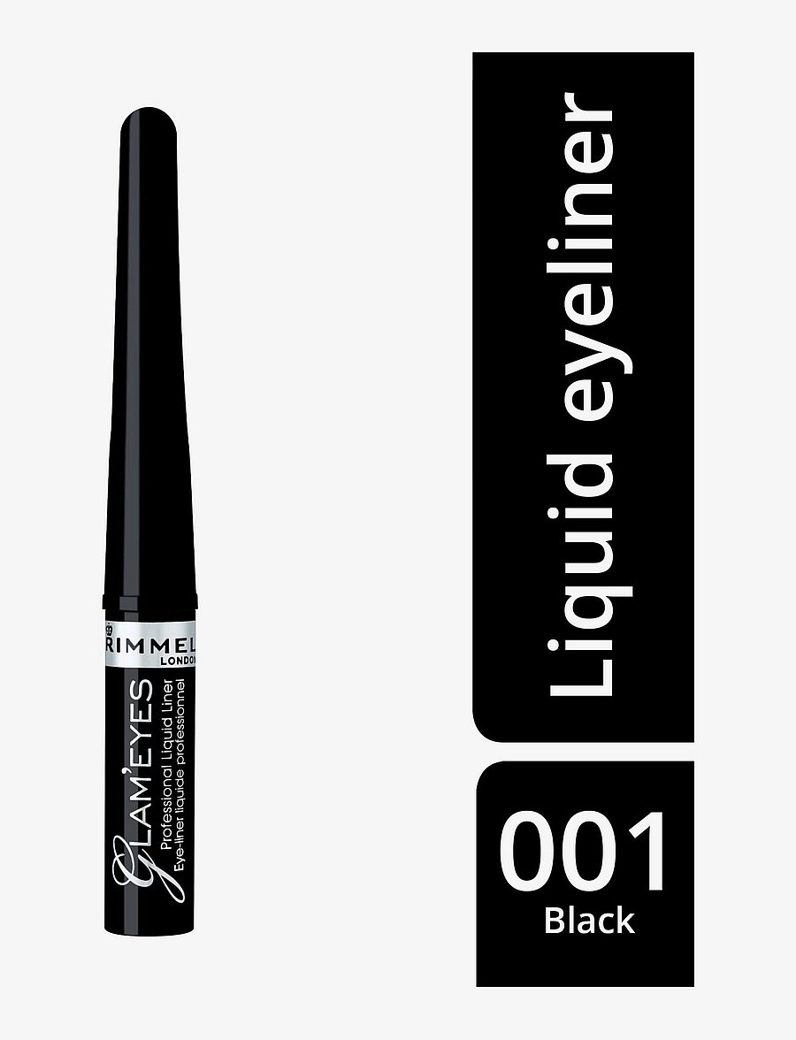 Rimmel - RIMMEL Glam Eyes Professional Eyeliner - smink - pitch black 001 - 1