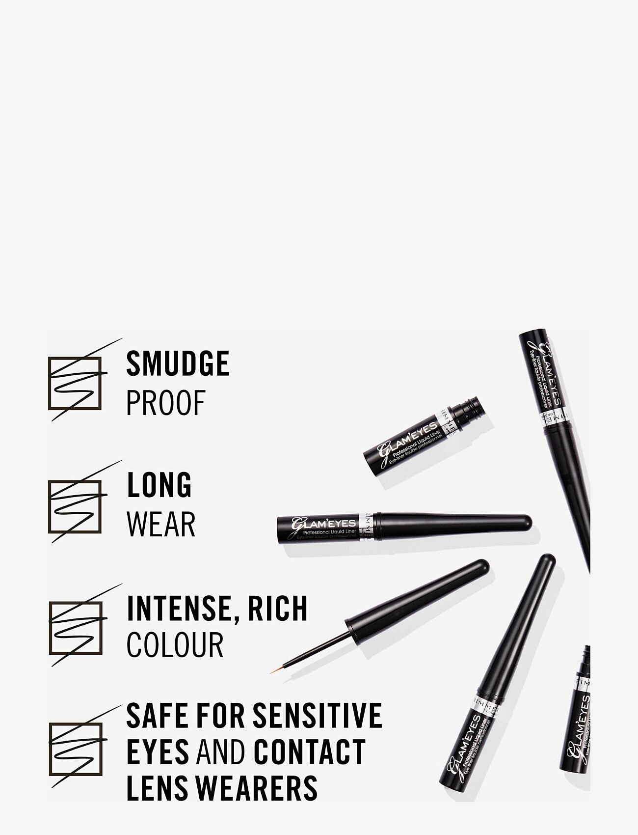 Rimmel - RIMMEL Glam Eyes Professional Eyeliner - makeup - pitch black 001 - 4