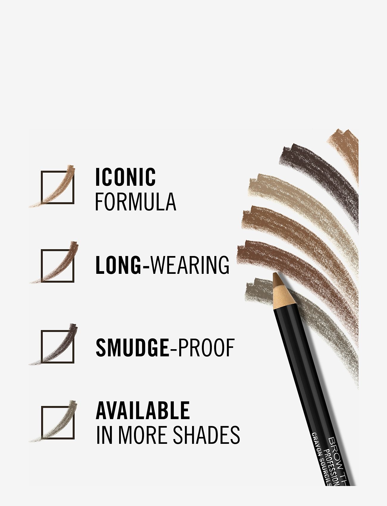 Rimmel - RIMMEL Professional Eye Brow Pencil - smink - 001 dark brown - 4