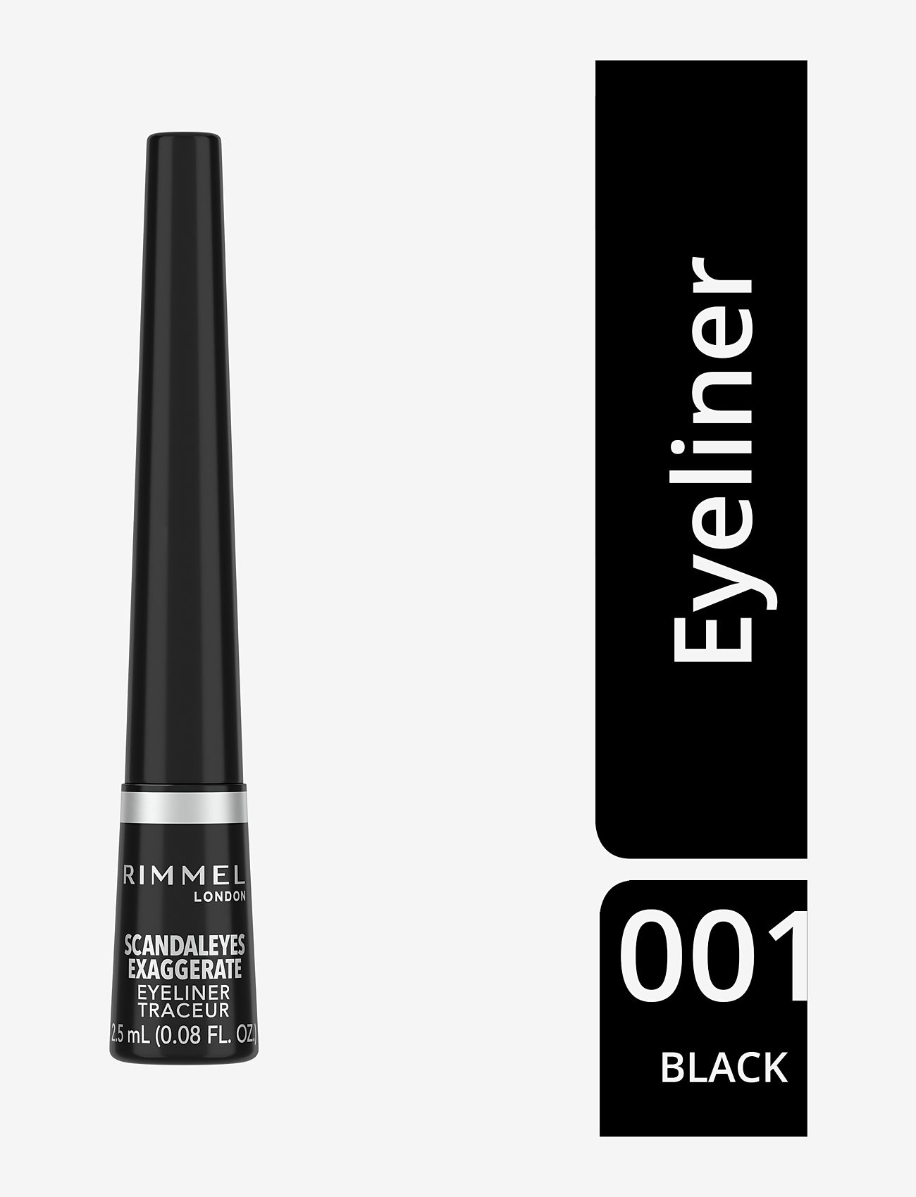 Rimmel - RIMMEL Exaggerate Liquid Eyeliner - smink - 001 black - 2