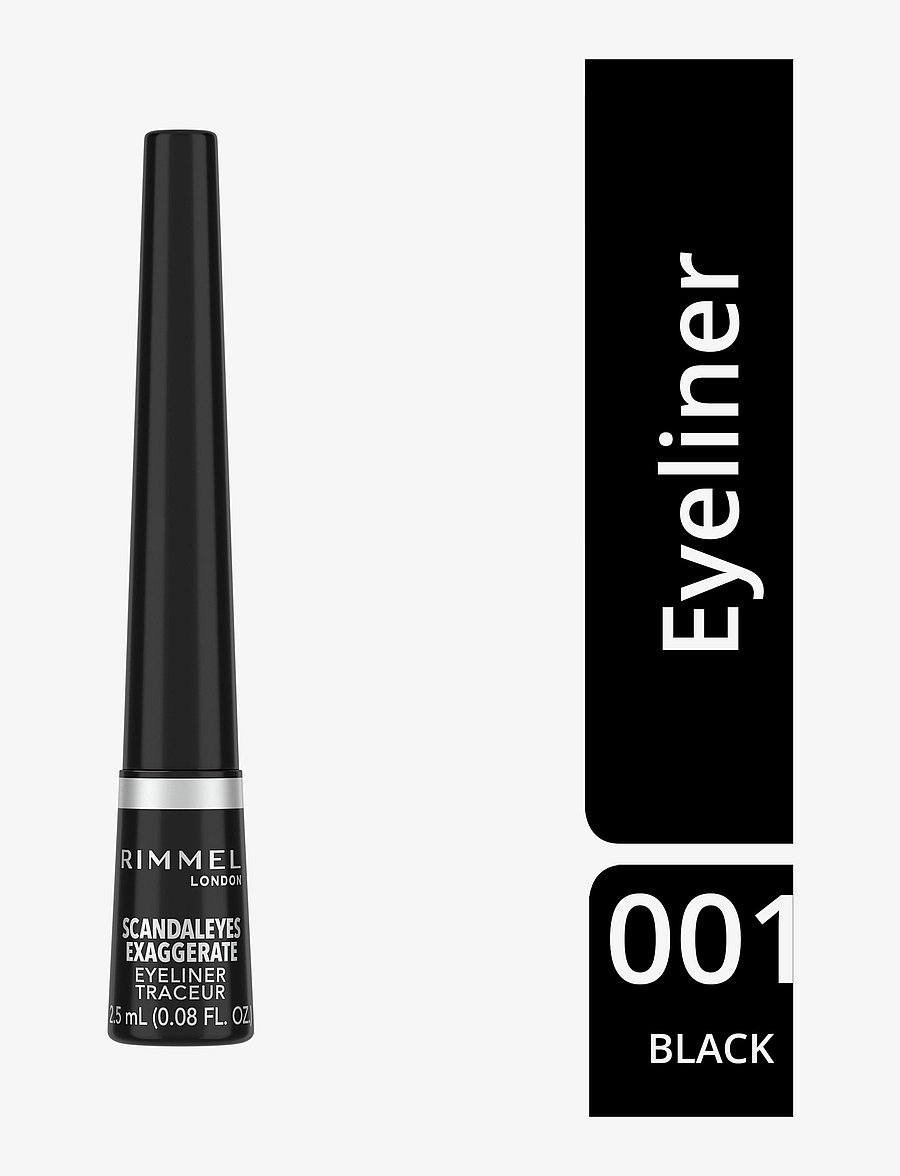 Rimmel - RIMMEL Exaggerate Liquid Eyeliner - smink - 001 black - 2