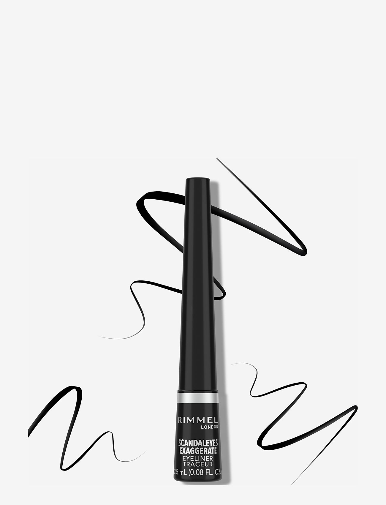 Rimmel - RIMMEL Exaggerate Liquid Eyeliner - smink - 001 black - 4