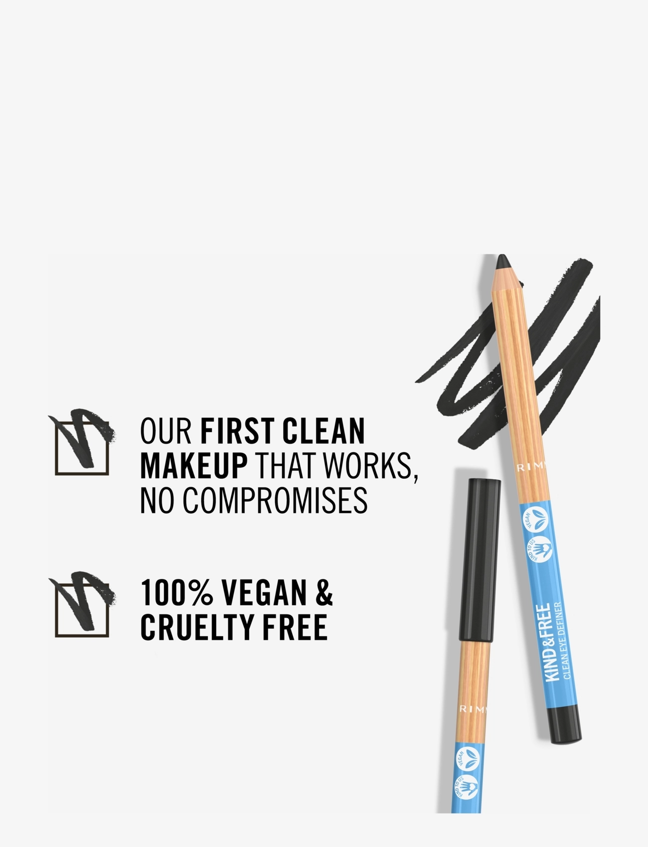 Rimmel - RIMMEL KF Clean eye liner - smink - 01 pitch - 5