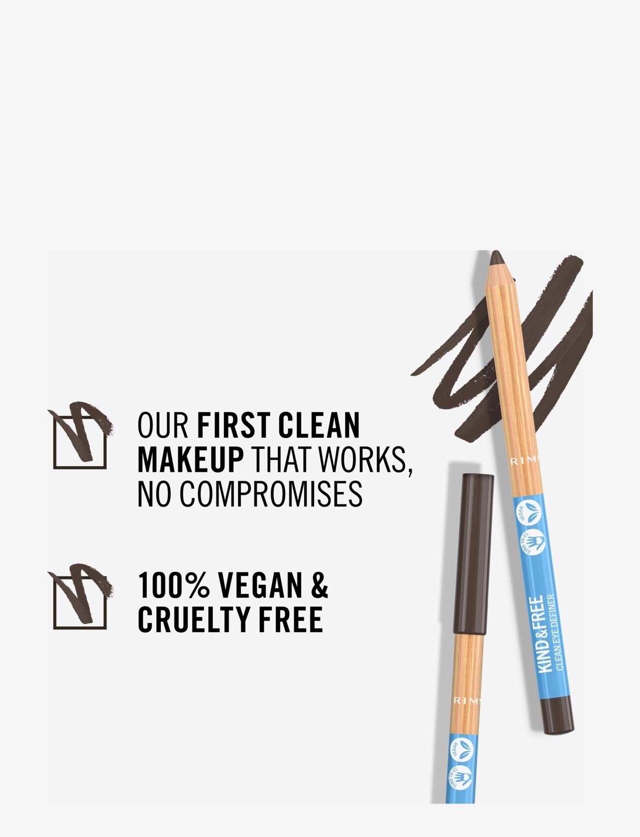 Rimmel - RIMMEL KF Clean eye liner - festtøj til outletpriser - 02 pecan - 5