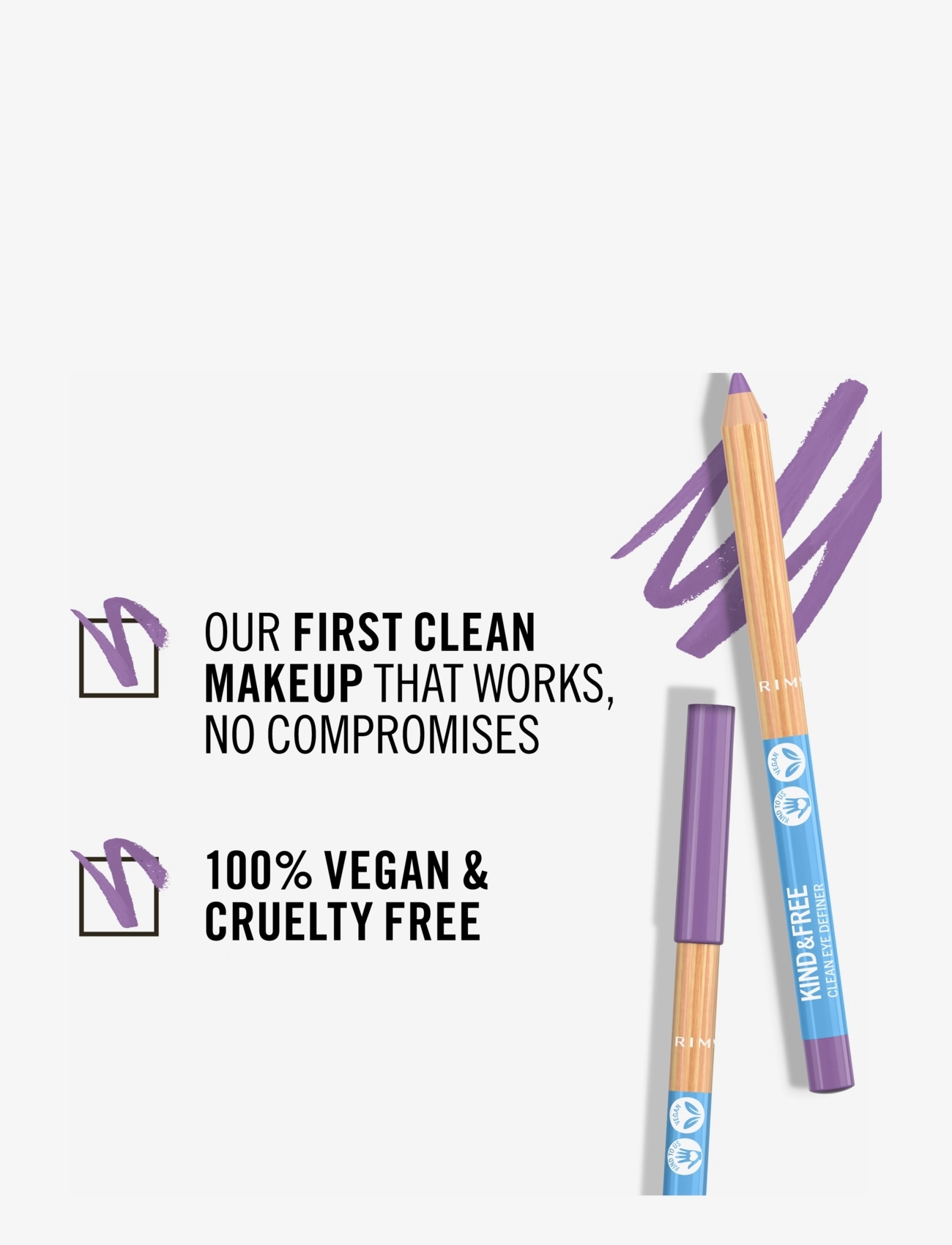 Rimmel - RIMMEL KF Clean eye liner - smink -  03 grape - 5