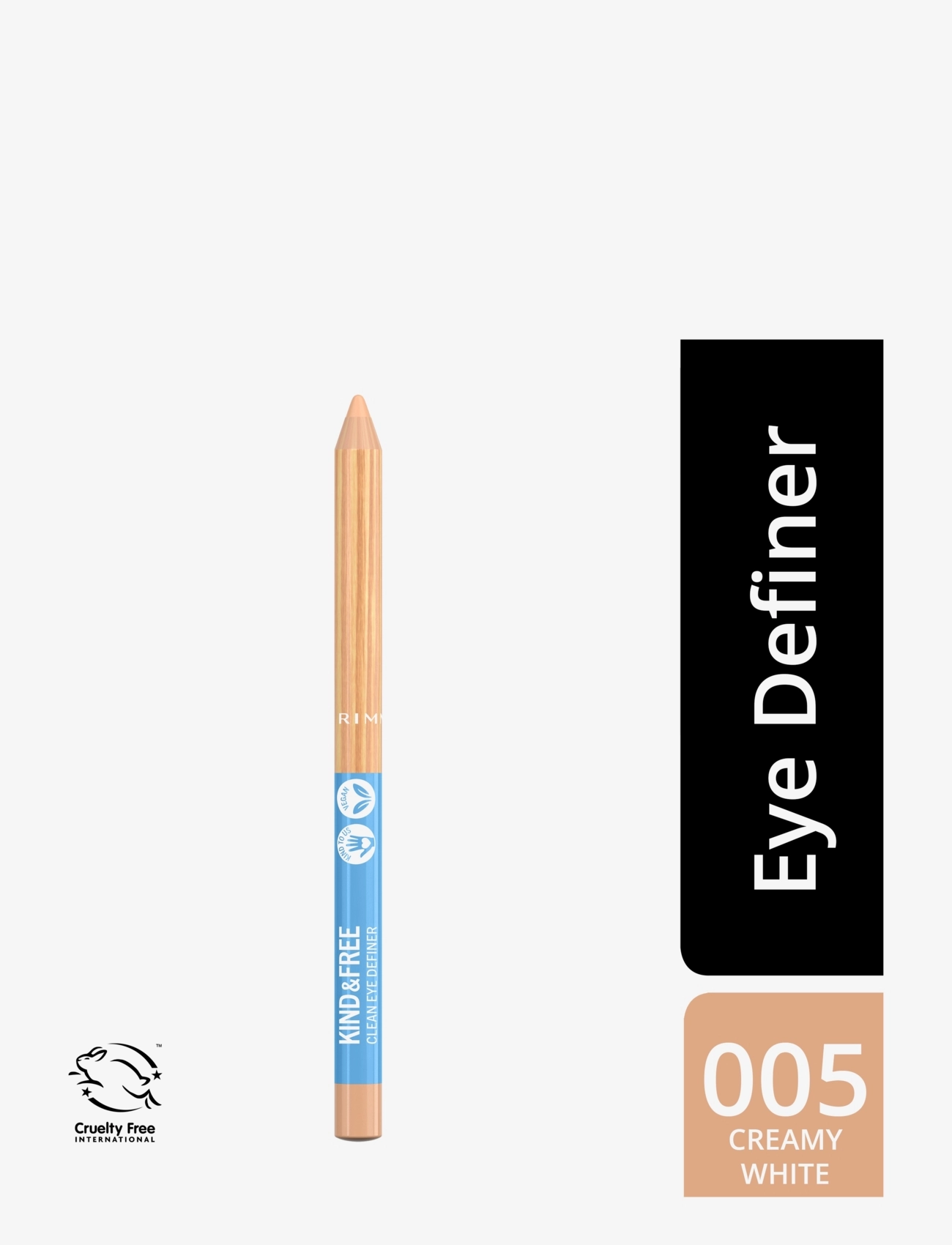 Rimmel - RIMMEL KF Clean eye liner - festtøj til outletpriser - 05 creamy white - 1
