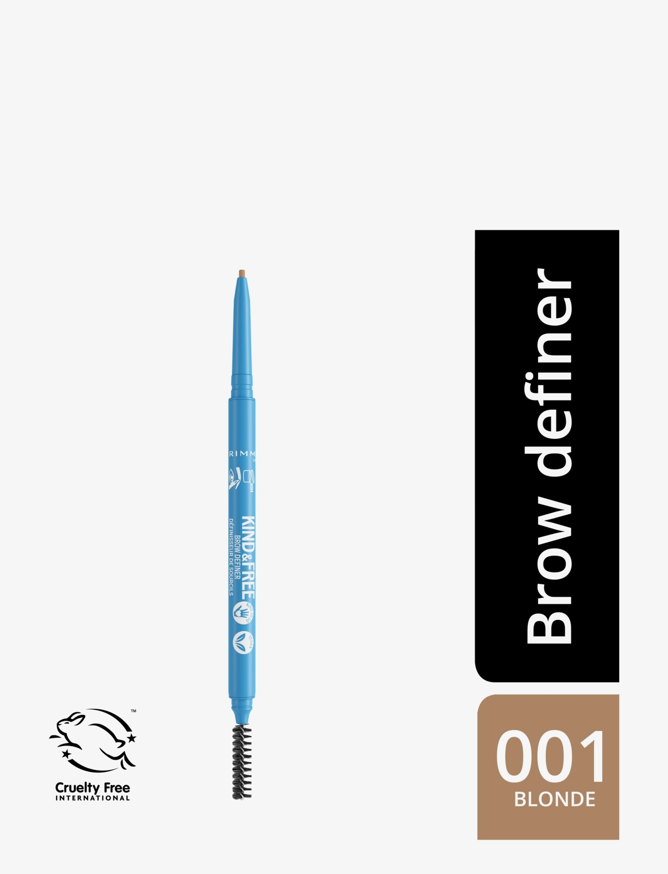 Rimmel - RIMMEL KF Eyebrow Pencil - Ögon & bryn  - 001 blonde - 1