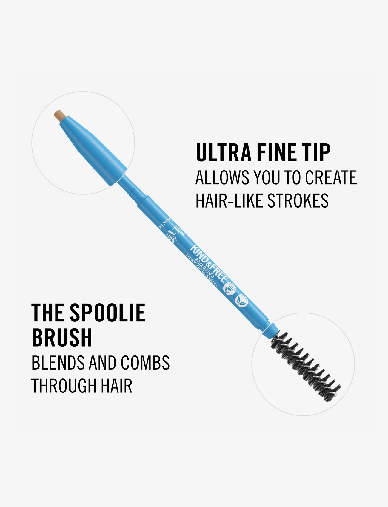Rimmel - RIMMEL KF Eyebrow Pencil - Ögon & bryn  - 001 blonde - 5