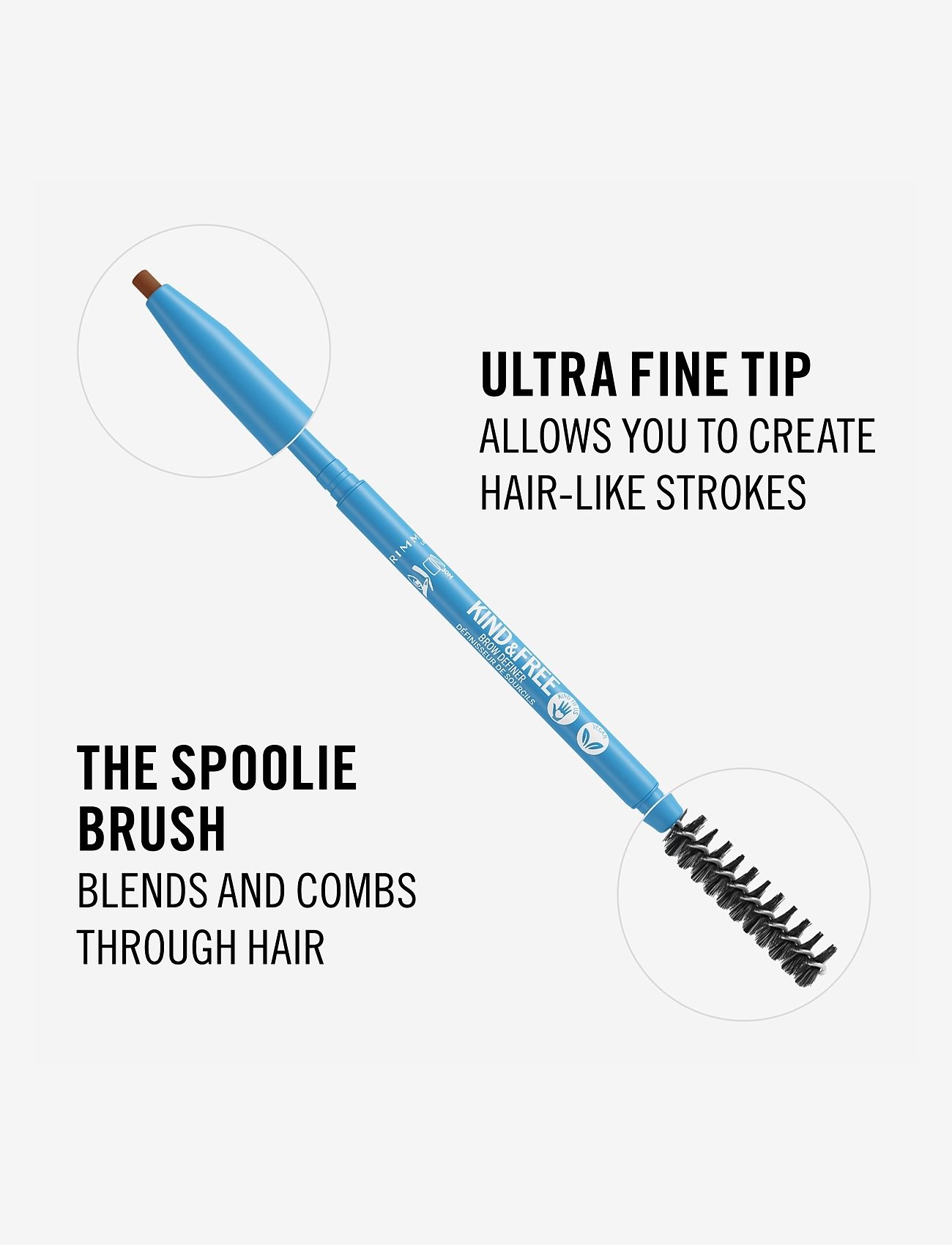 Rimmel - RIMMEL KF Eyebrow Pencil - klar for date night - 002 taupe - 5