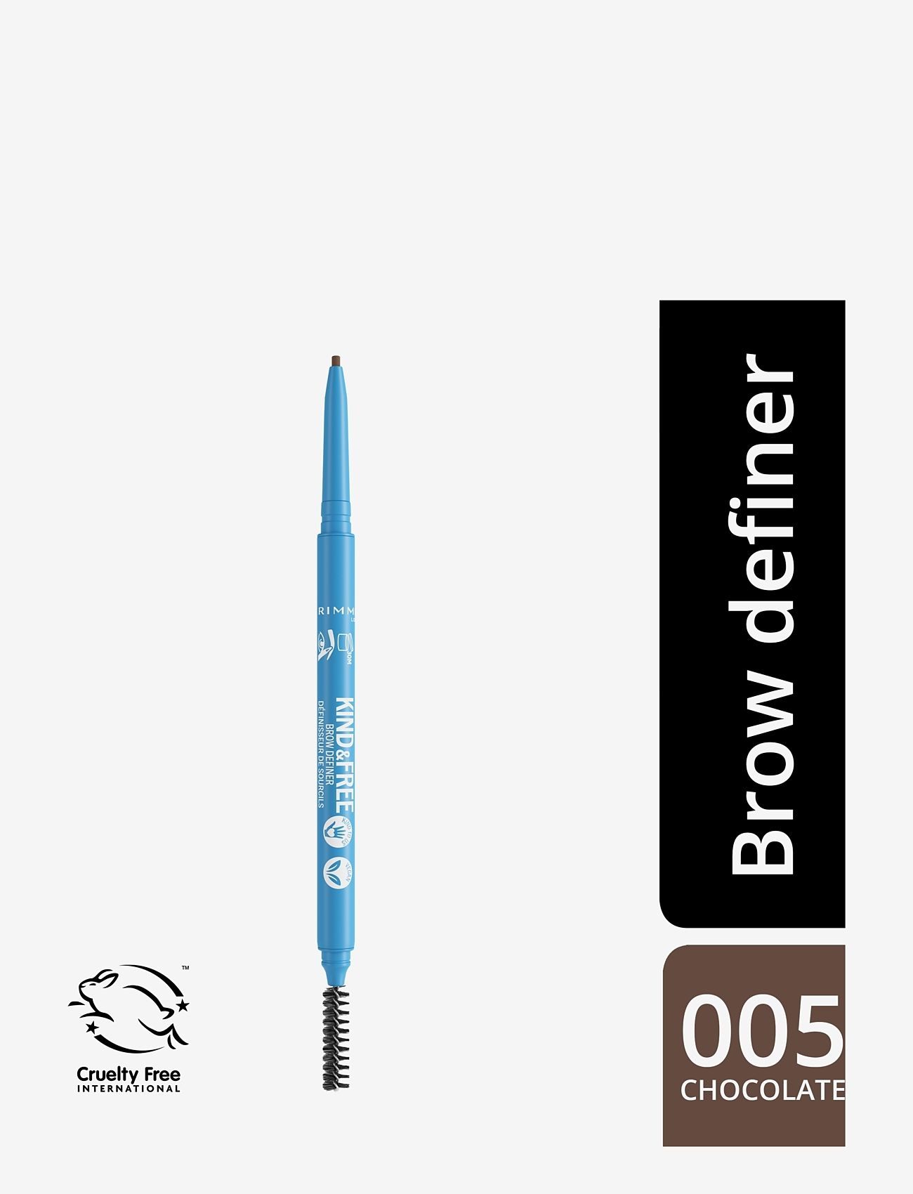 Rimmel - RIMMEL KF Eyebrow Pencil - klar for date night - 005 chocolate - 1