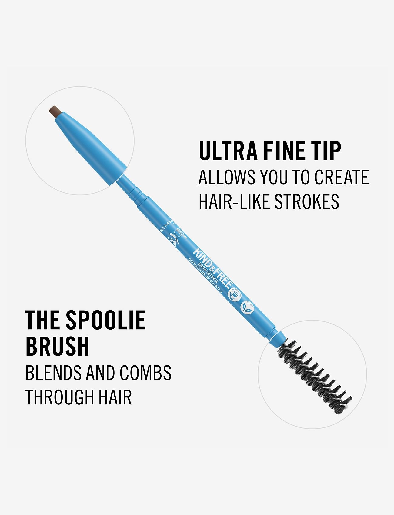 Rimmel - RIMMEL KF Eyebrow Pencil - klar for date night - 005 chocolate - 5