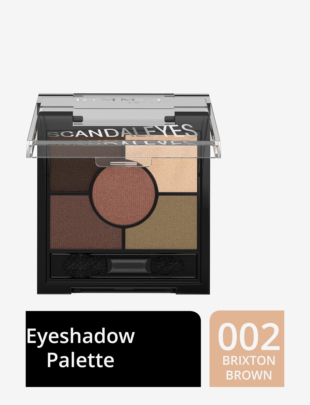 Rimmel - Scandal 5 pan palette 002 brixton brown - smink - 002 - 1