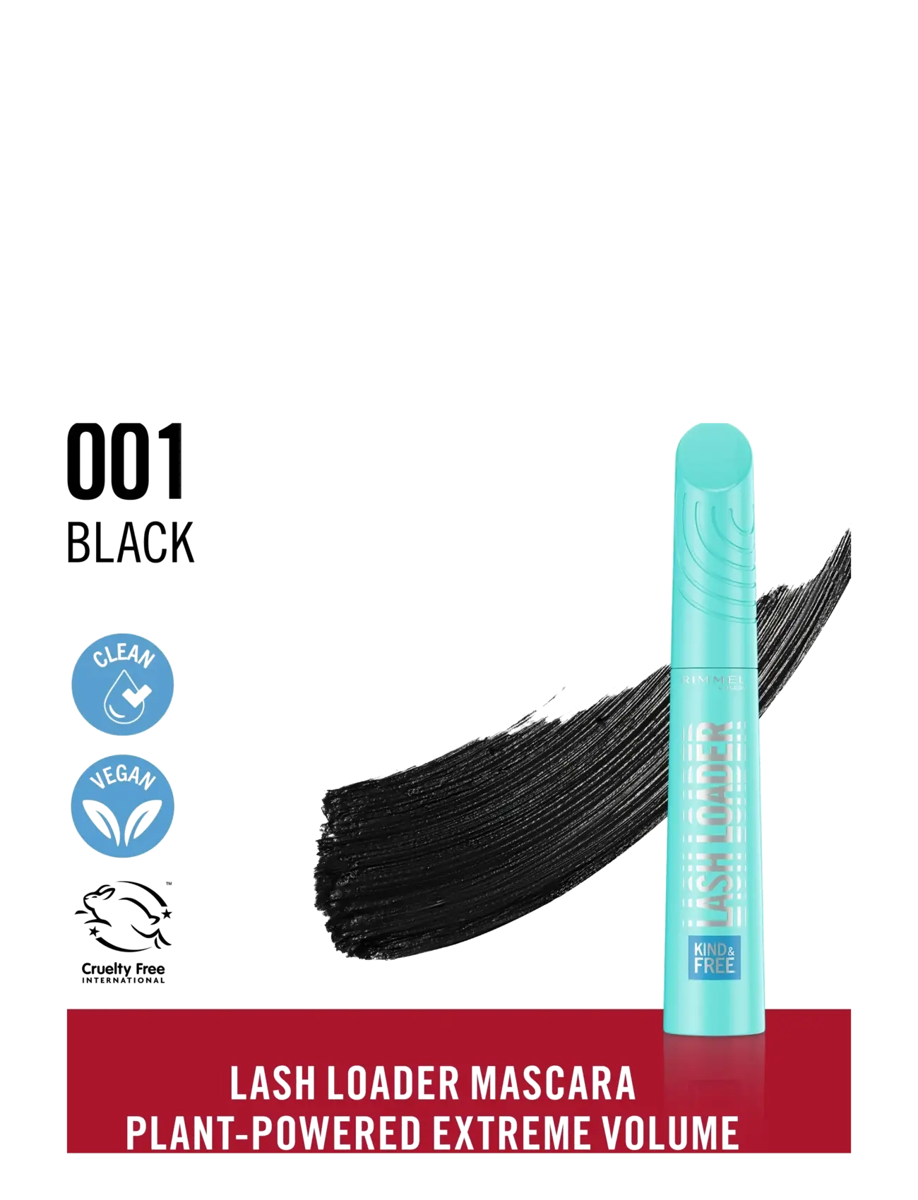 Rimmel - Kind&Free mascara eu Black 9.50 ML - Ögon & bryn  - black - 1
