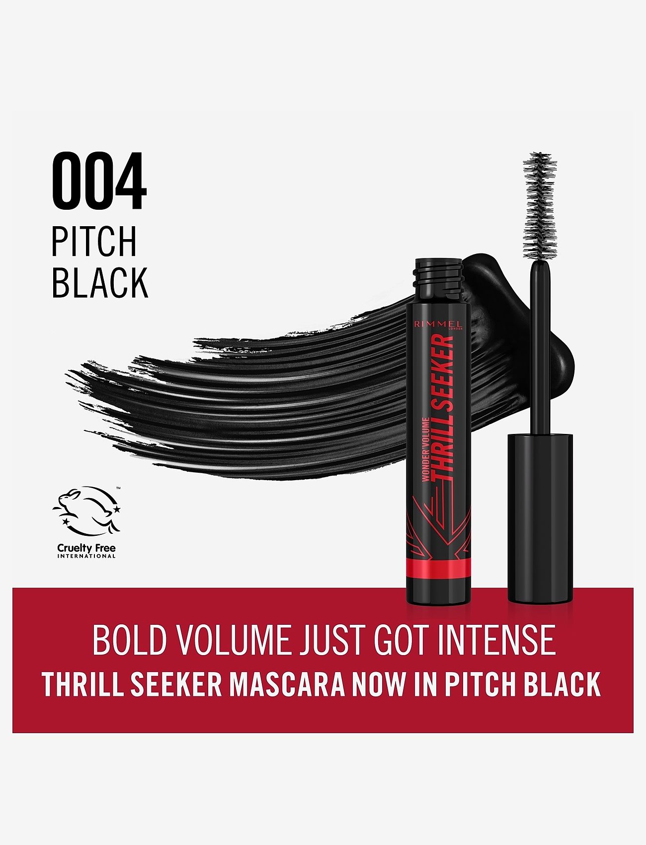 Rimmel - Volume thrill seeker mascara 004 Pitch black - sminke - pitch black - 1