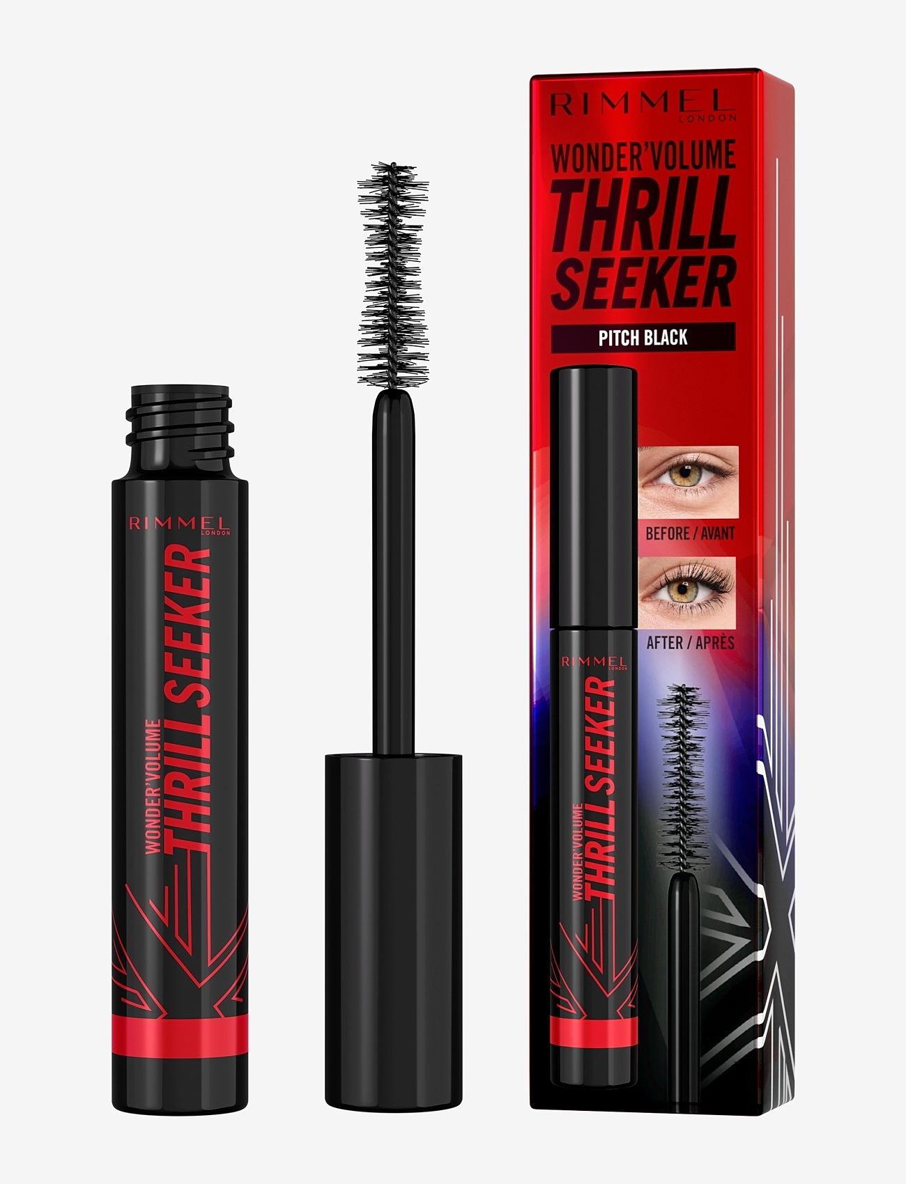 Rimmel - Volume thrill seeker mascara 004 Pitch black - sminke - pitch black - 3