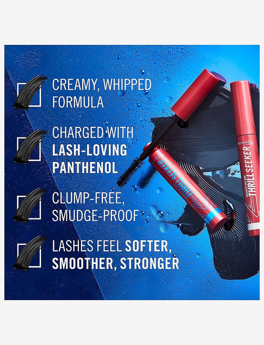 Rimmel - Volume thrill seeker mascara Black - silmad ja kulmud - black - 5
