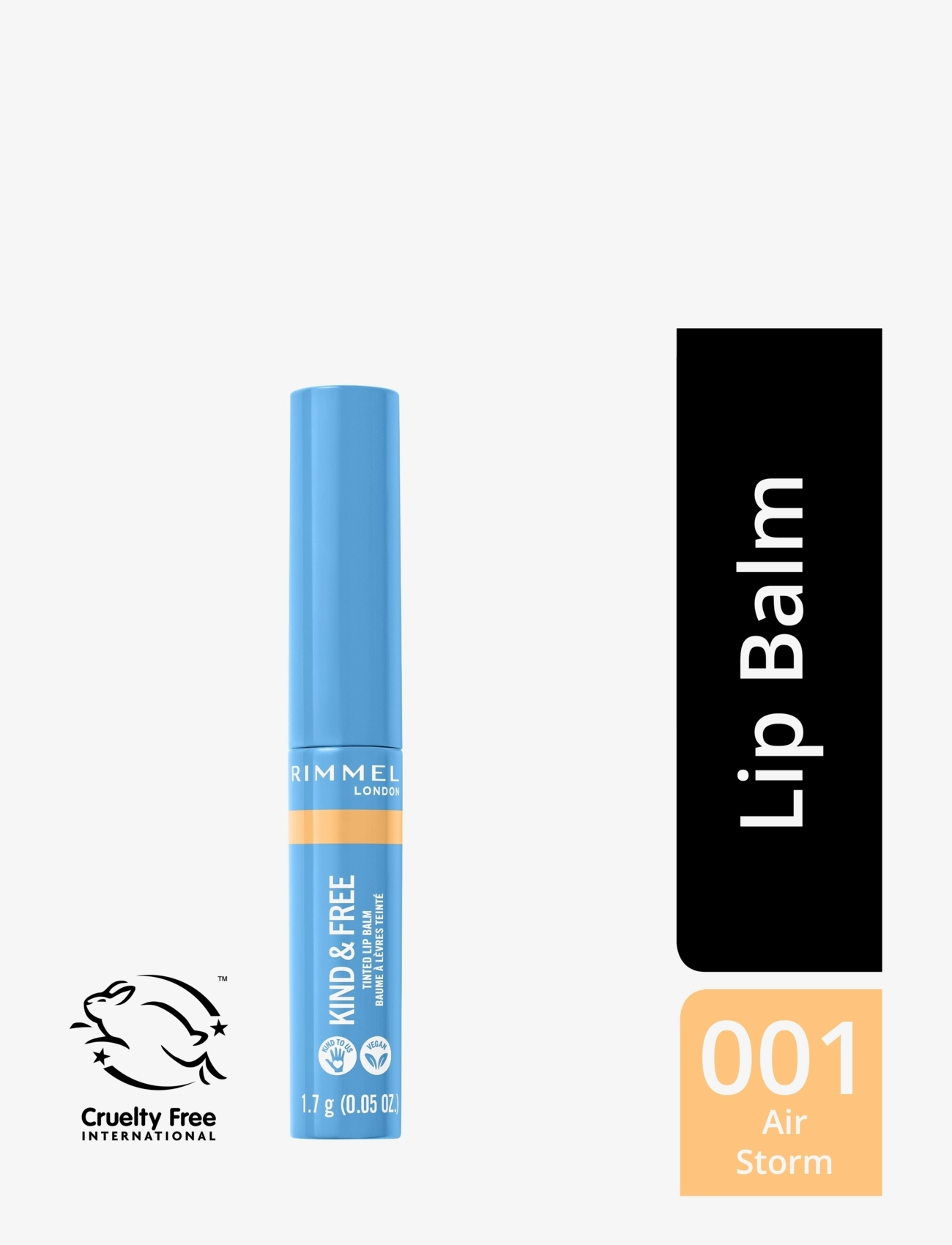 Kind & Free Tinted Lip Balm #001-luftstorm 3