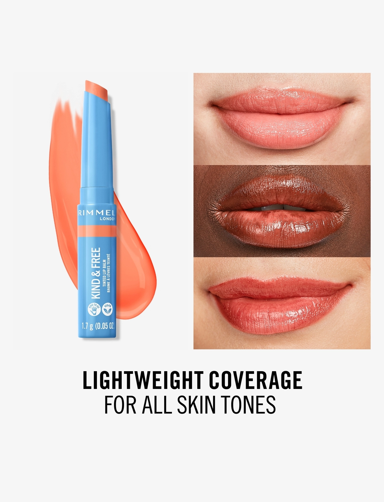 Rimmel - RIMMEL Kind&free lipbalm - laveste priser -  003 tropical spark - 3
