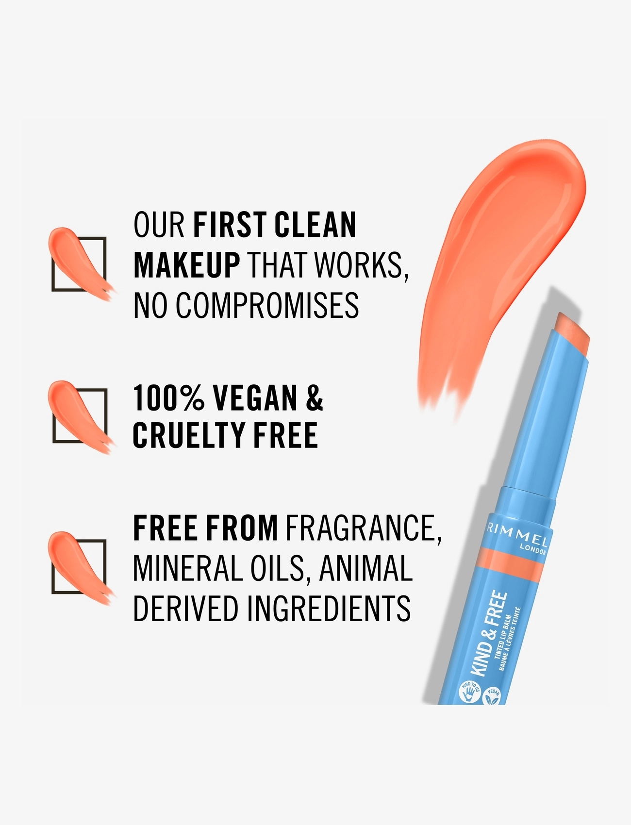 Rimmel - RIMMEL Kind&free lipbalm - laveste priser -  003 tropical spark - 4