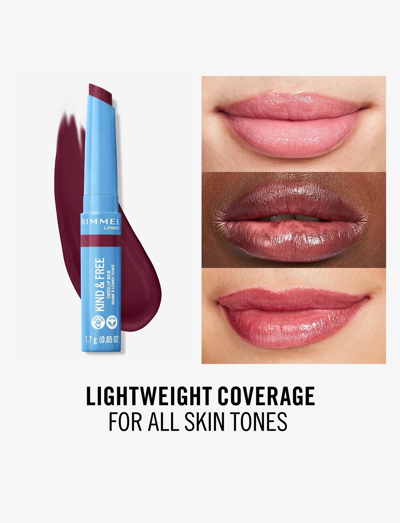 Rimmel - RIMMEL Kind&free lipbalm - læbepomade - 006 berry twist - 3