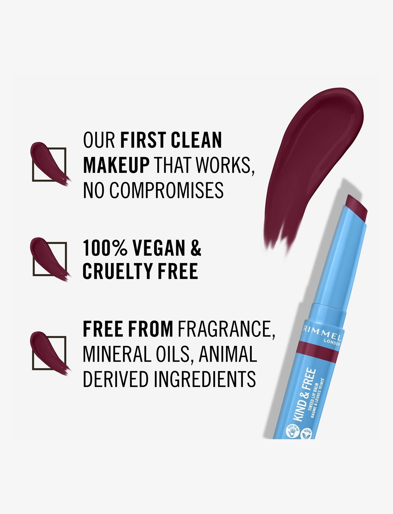 Rimmel - RIMMEL Kind&free lipbalm - læbepomade - 006 berry twist - 4