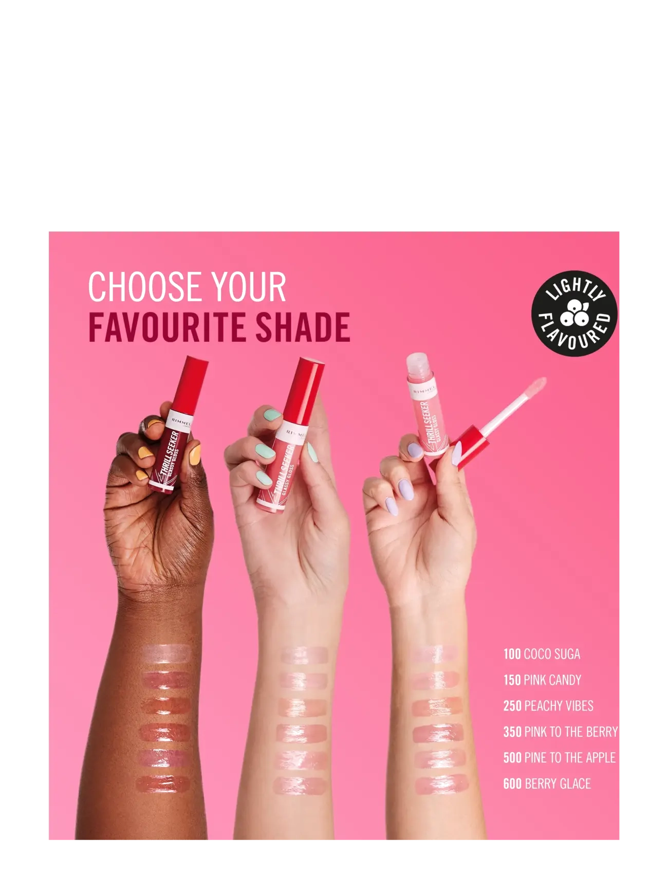 Rimmel - Thrill Seeker Lip Gloss 150 Pink candy 10.00 ML - smink - 150 pink candy - 4
