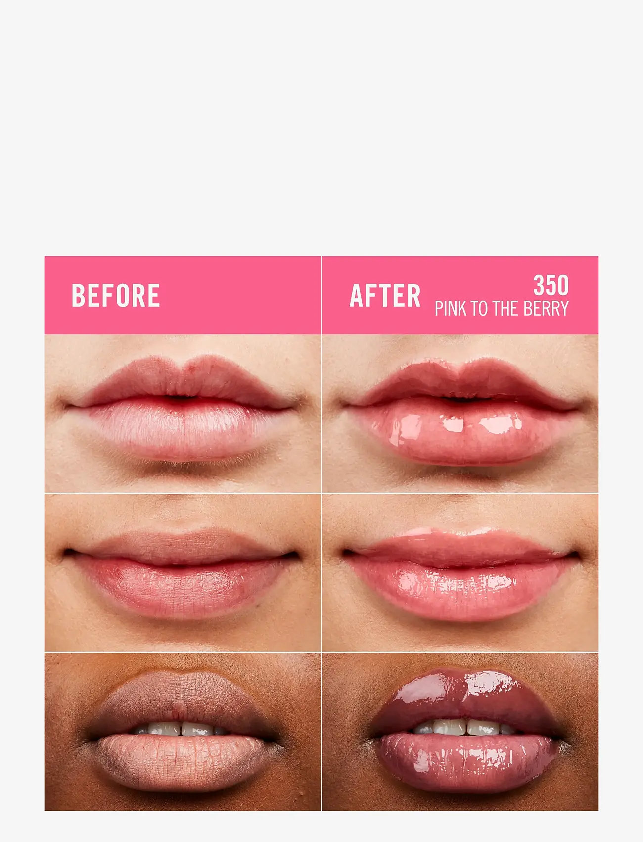 Rimmel - Thrill Seeker Lip Gloss 350 Pink to the berry 10.00 ML - makeup - 350 pink to the berry - 3