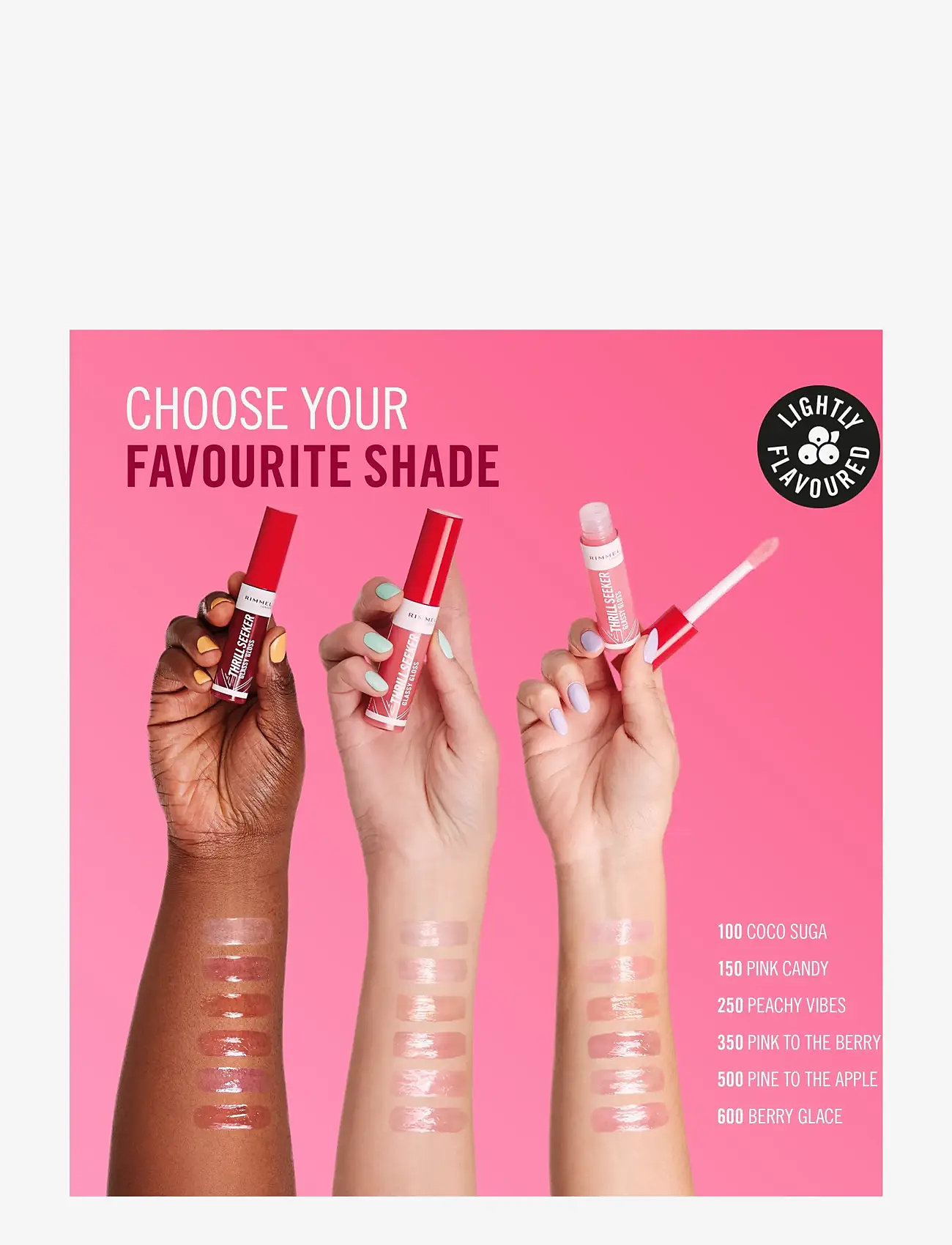 Rimmel - Thrill Seeker Lip Gloss 350 Pink to the berry 10.00 ML - makeup - 350 pink to the berry - 4